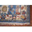 Tapis de couloir oriental bleu clair fait à la main Oushak 2 x 14