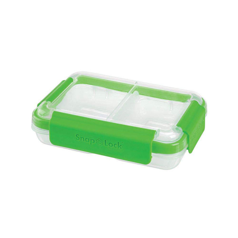 Contenants de rangement pour aliments de 16 onces séparés SnapLock international, Vert