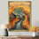 Humberwood - Art mural sur toile florale