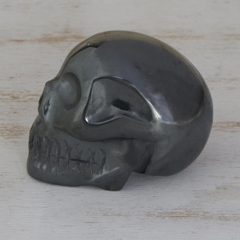 Skull Hematite Sculpture