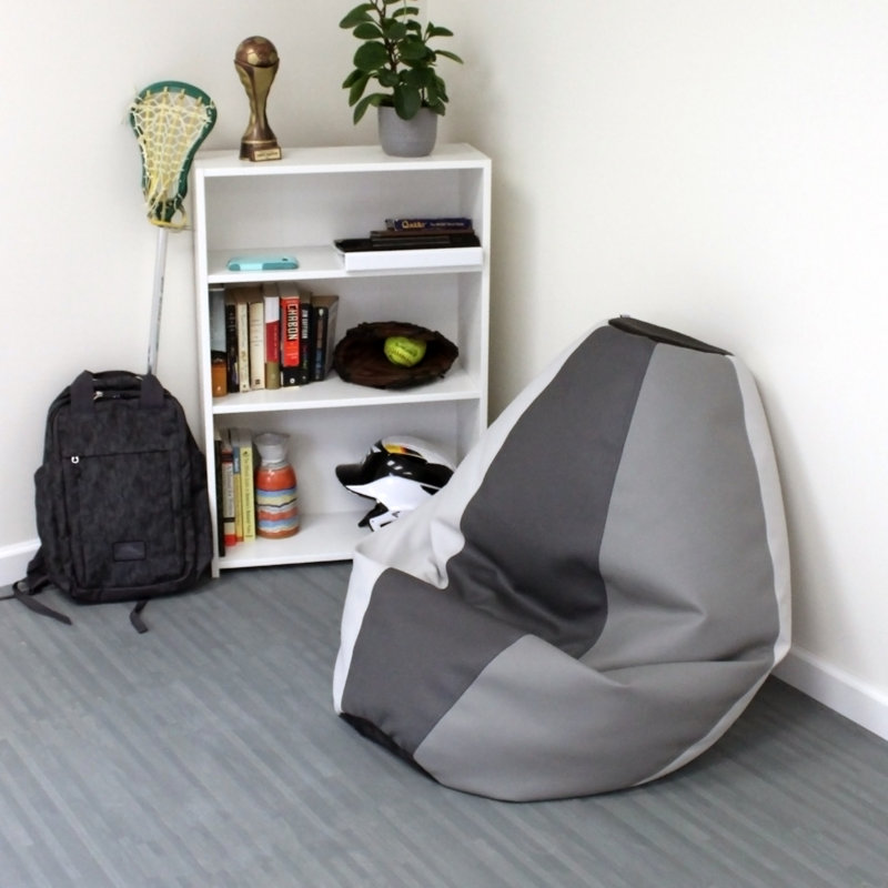 SoftScape Dew Drop Bean Bag, Gray/Light Gray