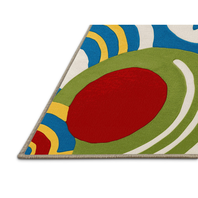 Spunky Spin Rug, Square 4'