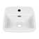 Whitehaus Collection 13" Rectangular Wall Mount Bathroom Sink With Overflow Control Ledge, Single Faucet Drilling And Overflow
