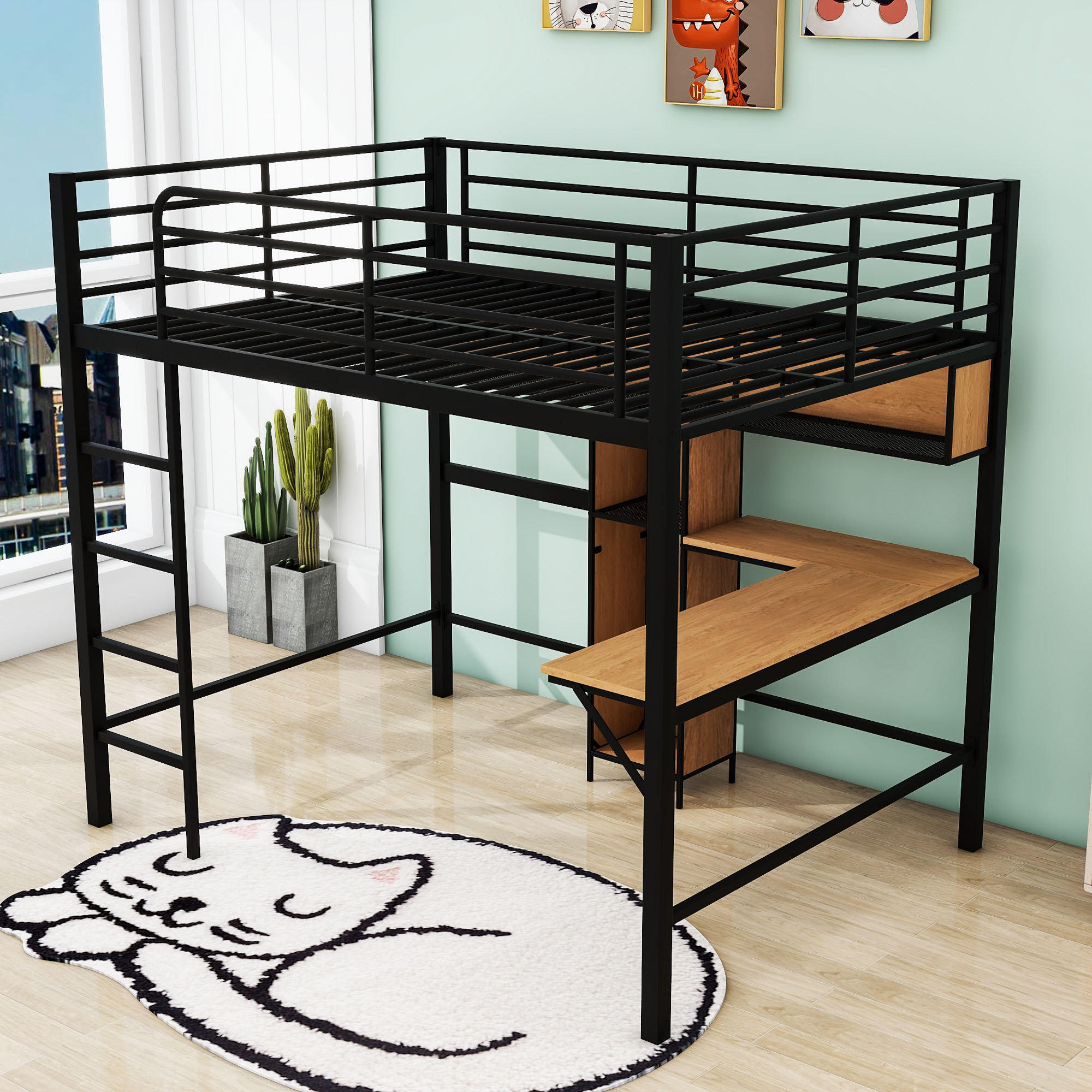 Mason & Marbles Fontaine Kids Full Loft Bed - Wayfair Canada