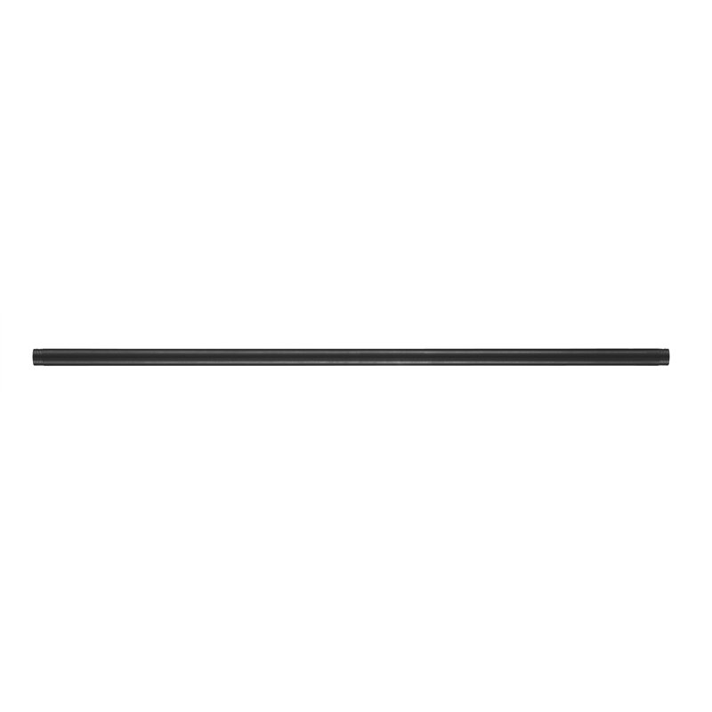  Aluminum Ceiling Fan Downrod, Aluminum Satin Black, 12" H x 12" W