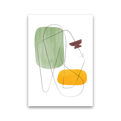 Abstraction With Grey Lines IX - Print