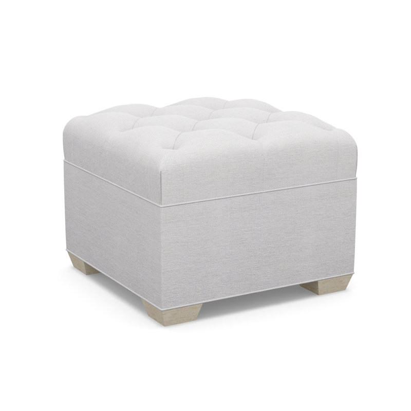 Square Tufted Ottoman, 8938-82, Sandstone
