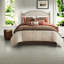 Ensembles de literie, faux suède Cal King Modern Rustic Home Comfort