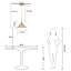 Luminaire suspendu simple 1 lumière-118099179
