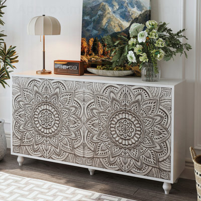 Buffet Boho Mandala 3D Embossed Buffet