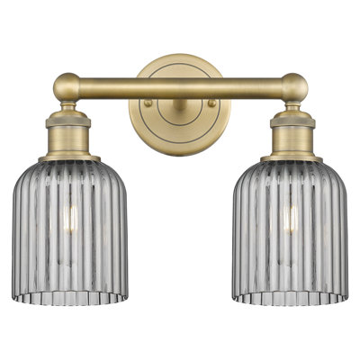 Abat-jour de salle de bain 2 lumières Edison Addeline 14 po