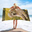 Serviette de plage en microfibre à séchage rapide pour chien mignon, 50 x 60 po