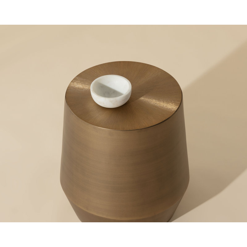 Ferrous End Table, Gold