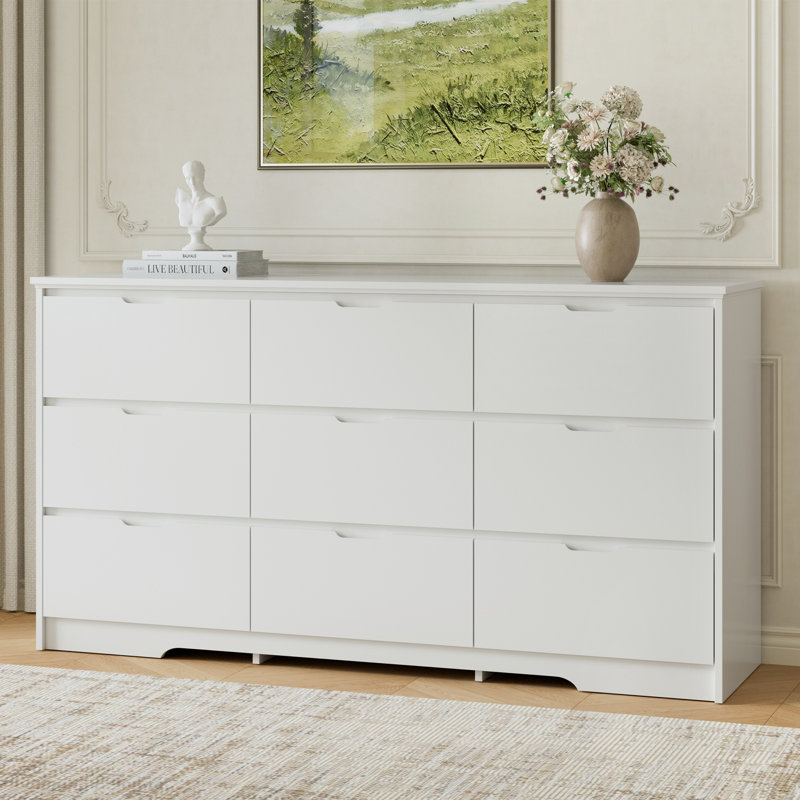 Valanda 59'' W 9 - Drawer Dresser, White