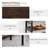 Black Industrial 3-Tier Metal Wood Console Table