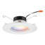 Retrobasics Retrofit Smart Downlight, Switchable 2700k - 5000k, Rgbw Colour Changing, Matte White, 5 Or 6 Inch, 4 Pack