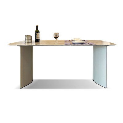 Marble rectangular dining table