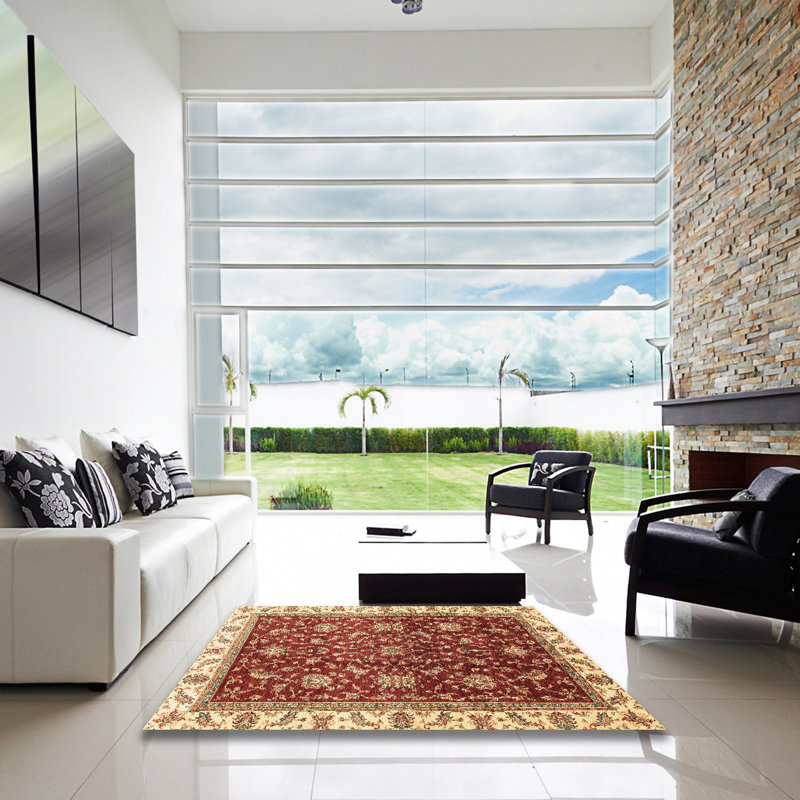 Tapis abstrait moderne 3241, Carré 6 pi