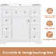 Base de meuble-lavabo de salle de bain 36 po blanc seulement. 6 tiroirs et 1 armoire. Élégance moderne. Bois massif et finition peinte. Autoportant. Base requise pour l'assemblage. Tiroirs de porte. Fabriqué en tablette réglable.-121109768