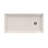 DreamLine SlimLine 34 inch D x 60 inch W x 2 3/4 inch H Single Threshold Biscuit Alcove Shower Base with 2 inch Oil Rubbed Bronze Right Round Drain-118321841-118321828