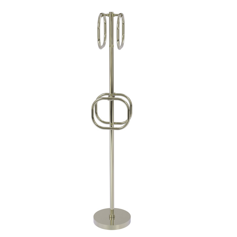 Porte-serviettes sur pied Gober, Nickel poli