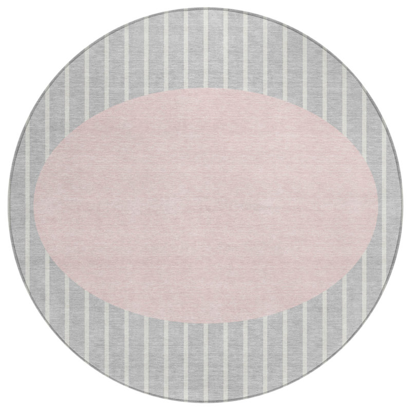 Tapis intérieur lavable rayé 8 po
