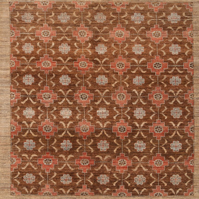 Tapis contemporain brun
