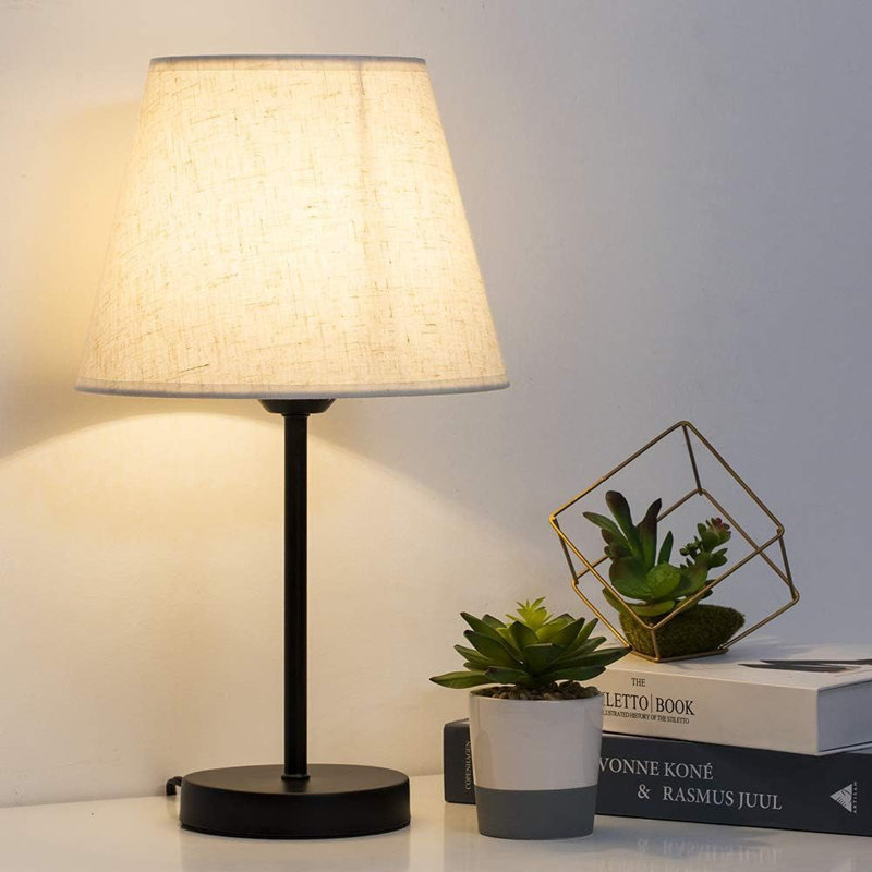 Allory Metal Table Lamp, Cream