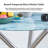 Hafeezah Round Glass Top Metal Base Dining Table
