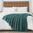 Knitted Blanket with Tassel Trim-100781414