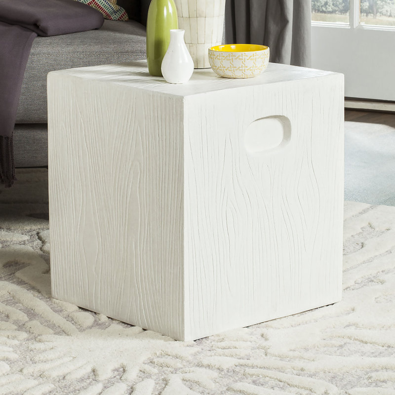 Outdoor Yoan Stool, Ivory