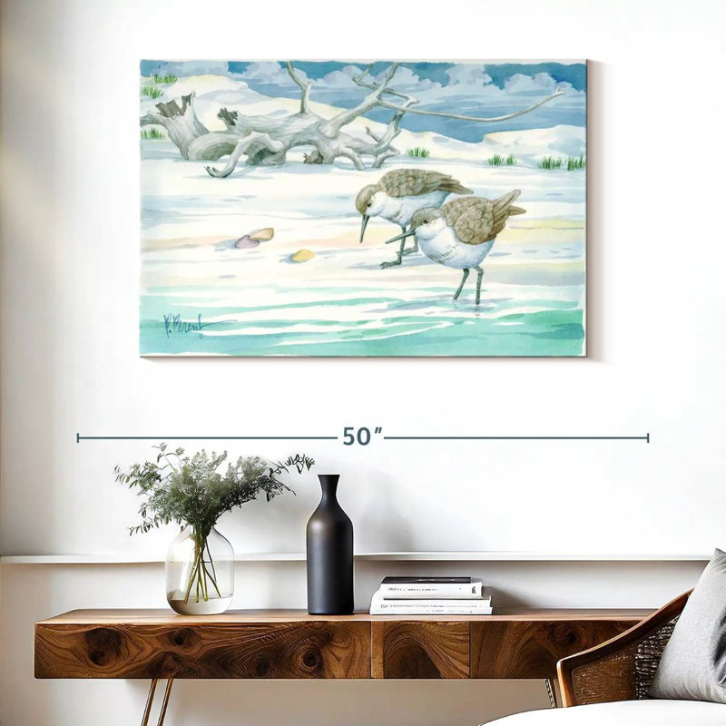 Brampt Driftwood Sandpipers, 26" H x 39" W