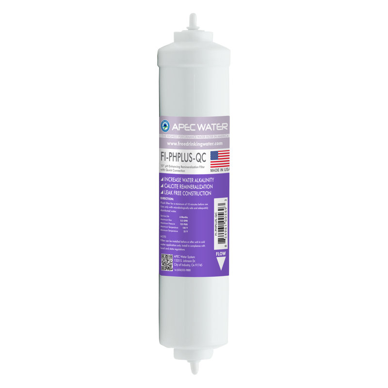 Filtre de remplacement alcaline de carbonate de carbone et de carbone alcaline 10 po water fi-phplus-qc ph + apec