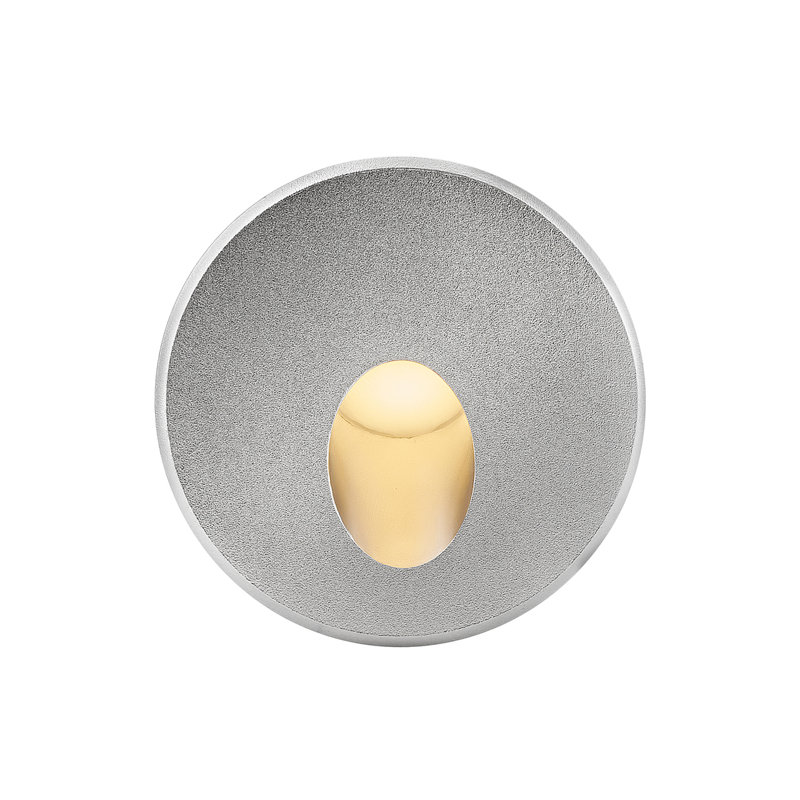Applique murale ronde en acier inoxydable 12 V à DEL avec éclairage incliné