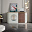 Buffet décoratif géométrique à deux portes