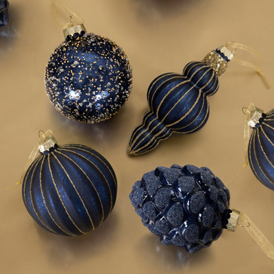 12 Piece Glass Bauble Collection