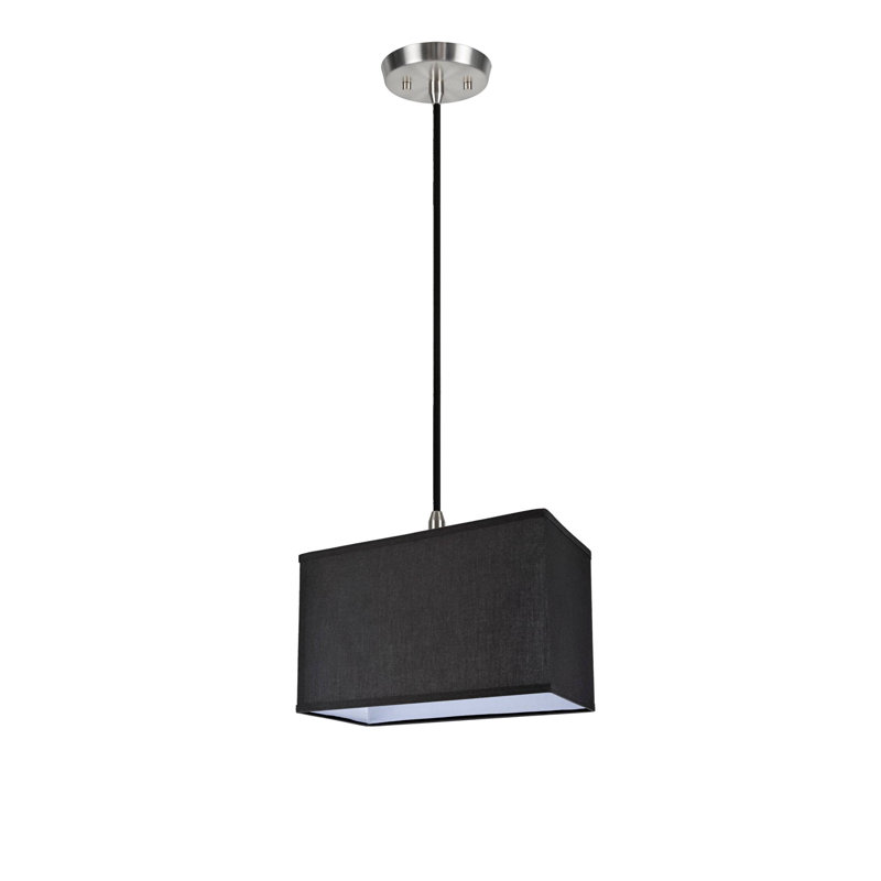 Luminaire carré/rectangulaire simple 1 lumières Orlando, Blanc cassé