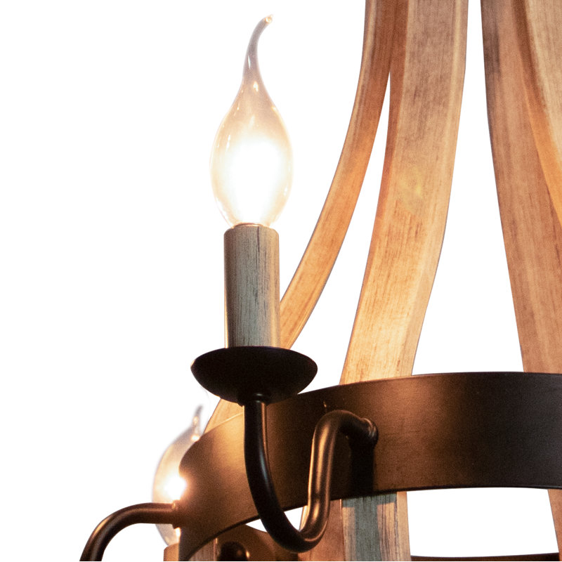 Jewel 6 - Light Candle Style Chandelier