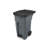 32 GAL Step-On Rollout Trash Can With Wheels,Gray