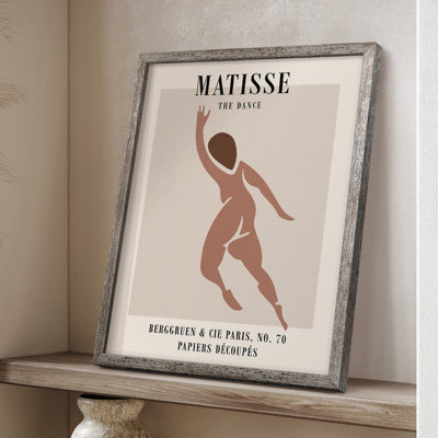 Matisse XCV III, reproduction d'art encadrée - bois massif
