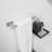 5-Piece Bath Hardware Set With Double Hooks Towel Ring Toilet Paper Holder And 24 In. Towel Bar In Matte Black-103252556