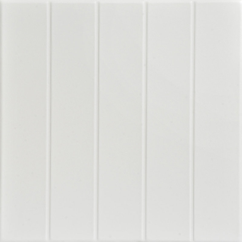 Carreau de plafond en polystyrène adhésif 1,6 pi x 1,6 pi Bead Board, Blanc familier