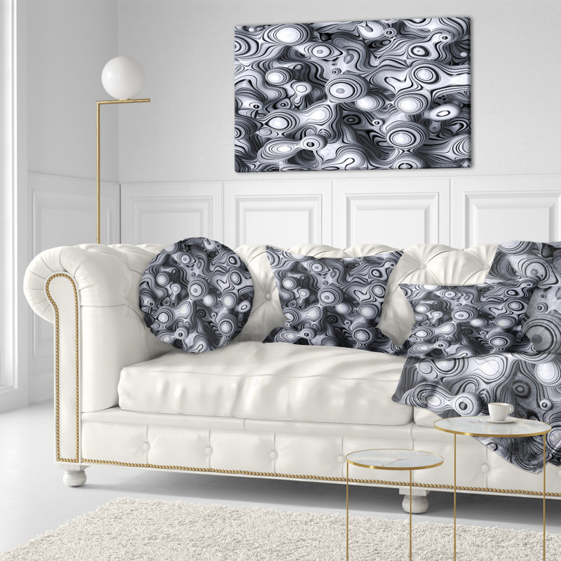 3D Abstract Wavy Bubbles - Abstract Printed Pillow