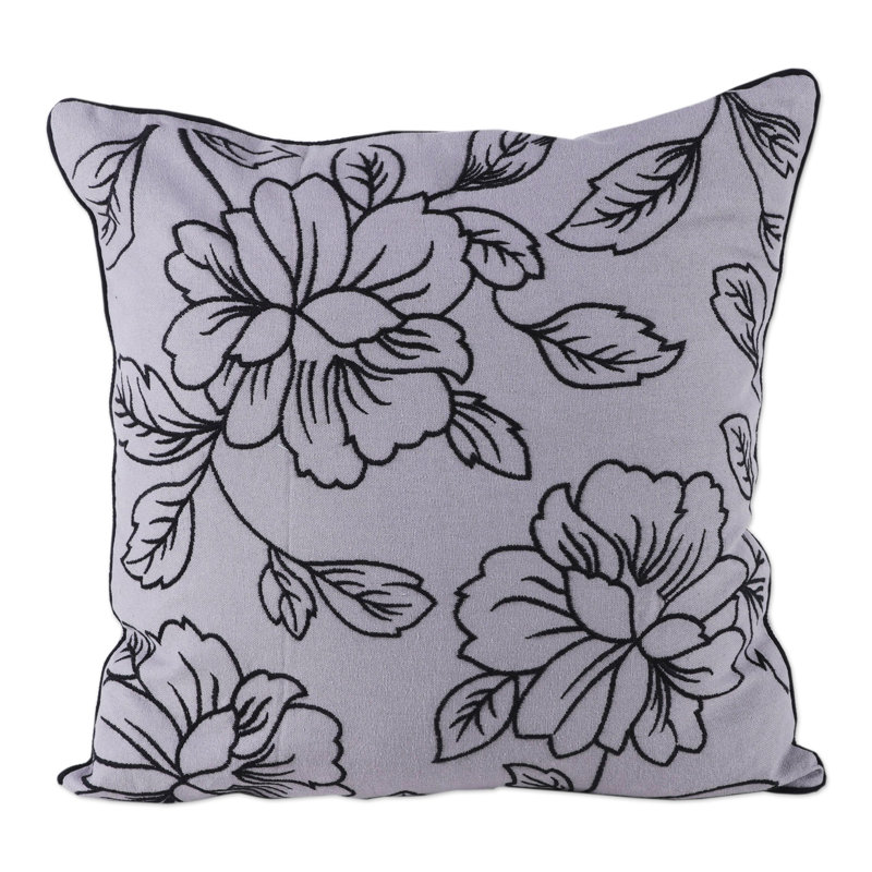 Housses de coussin en coton brodées à la main Novica