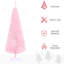Arbre de Noël artificiel de 5 pi, rose mince avec 294 pointes de branches réalistes et support en plastique stable, ignifuge, arbre de 5 pi facile à installer, antidéflagrant ferme, décoration simple