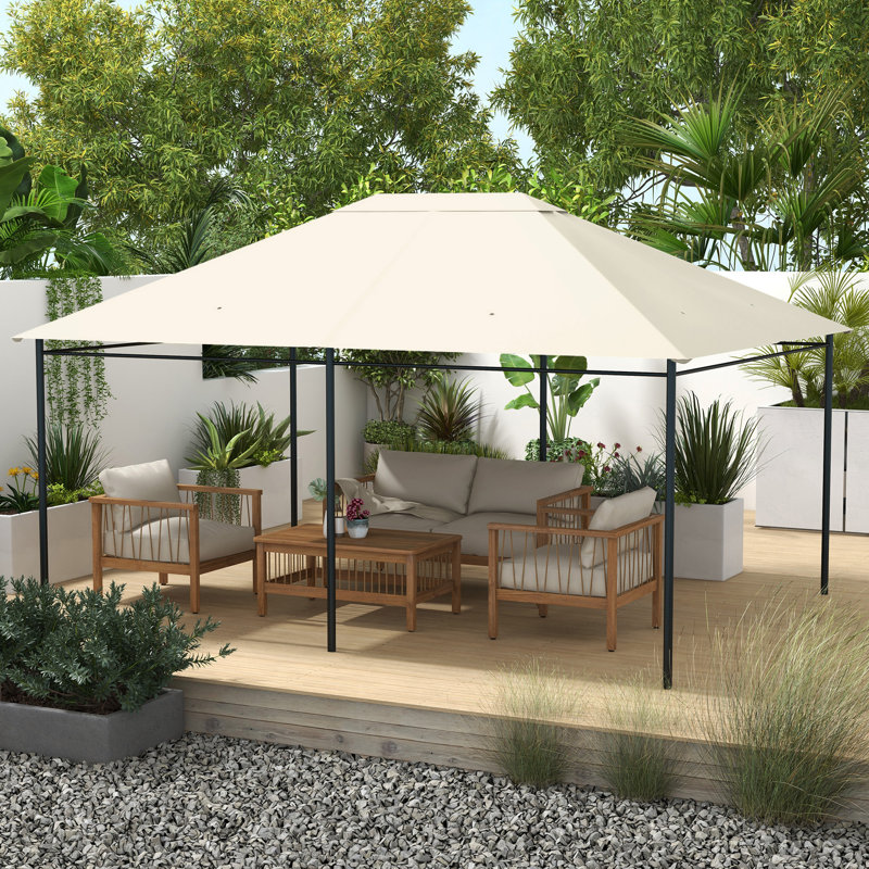 Candica Dakota Fields Cream Polyester Replacement Canopy for Gazebo