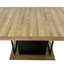 Table de salle à manger rectangulaire extensible pour 6 à 10 personnes effet bois vieilli et noir 160 à 200 cm-1176934344-1176934346