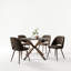 Ensemble repas 5 pièces avec table en verre trempé Aunnika-626055097