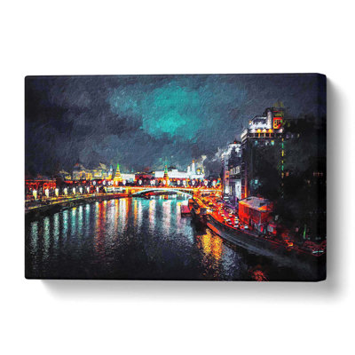 Moscow At Night - No Frame Painting on Canvas