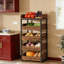 Support de rangement polyvalent en bois avec cinq tiroirs, idéal pour la cuisine et le salon